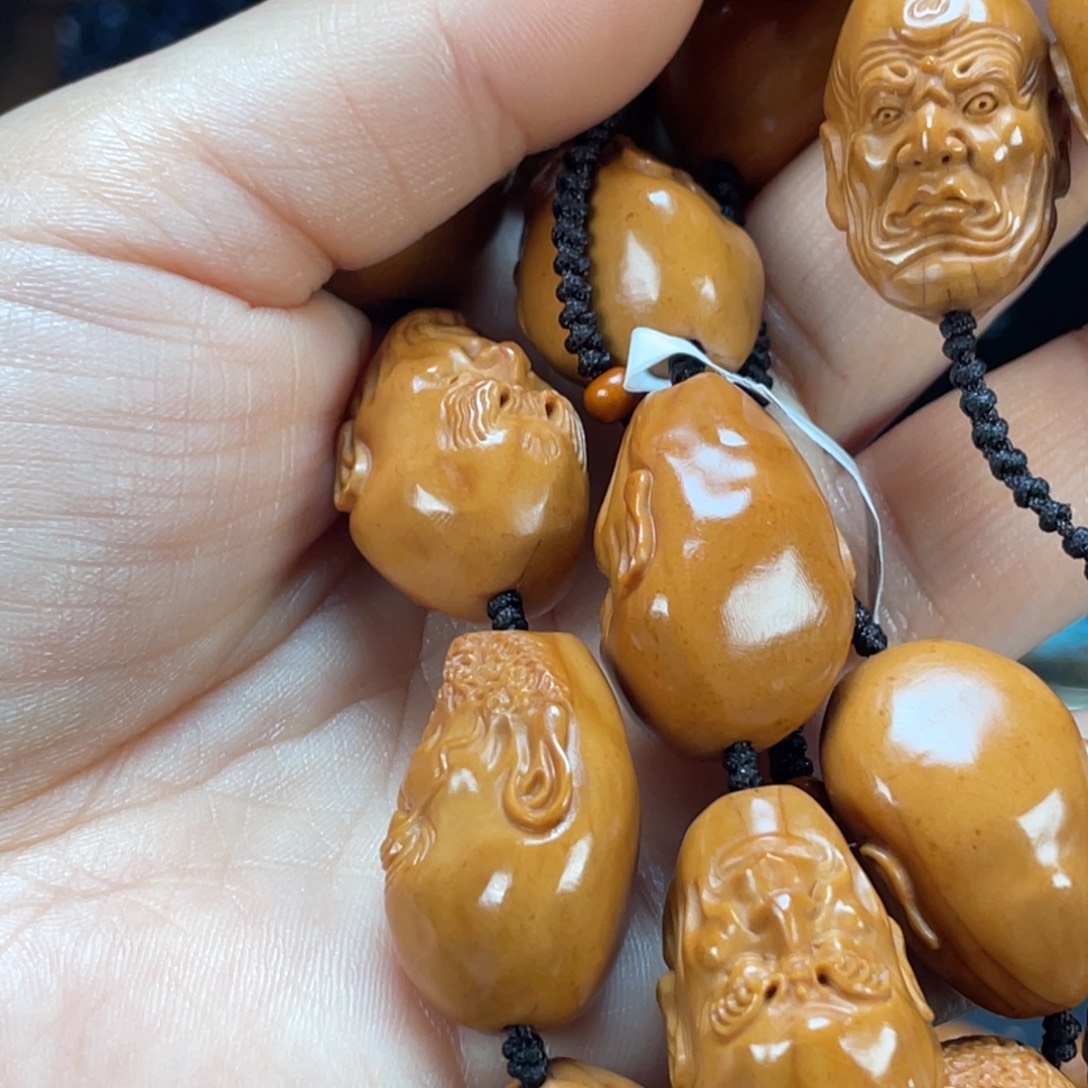 -***林橄榄核手串/手链C脖挂罗汉6238