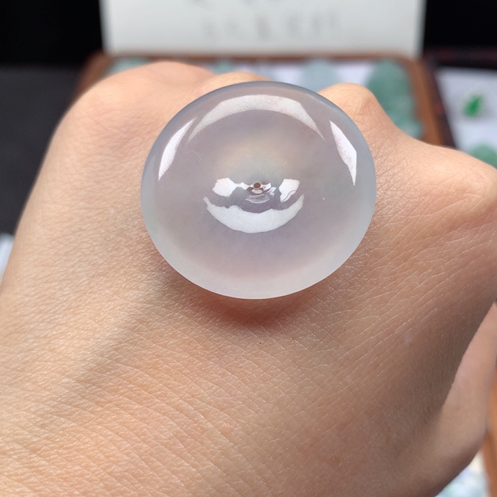 颈饰未镶嵌翡翠冰种大平安扣