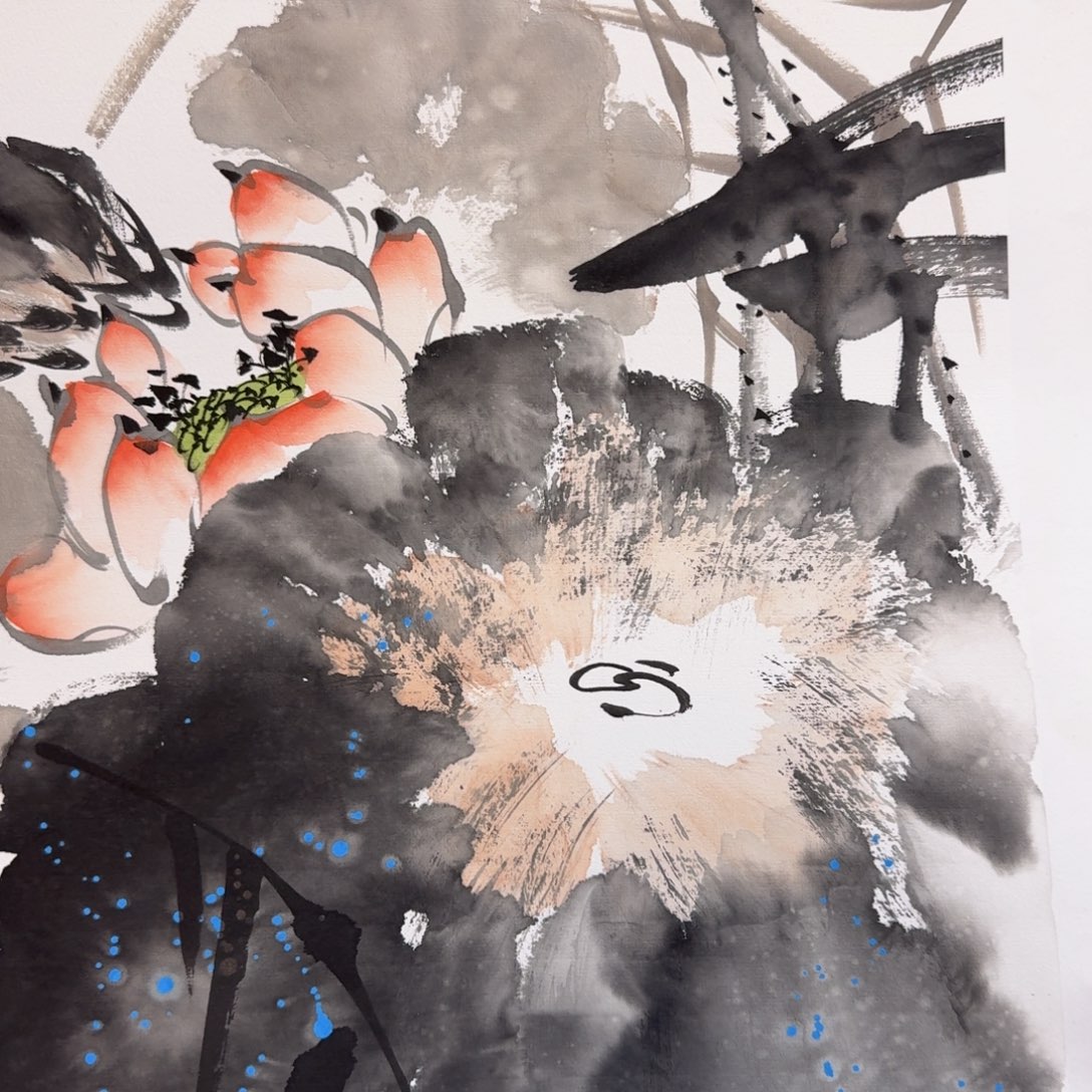 国画纯手绘山水花鸟作品