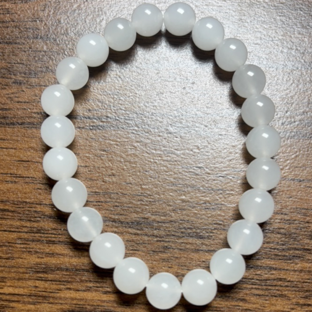 时尚百搭肤色显白气质 白色圆珠项链b10手链项链