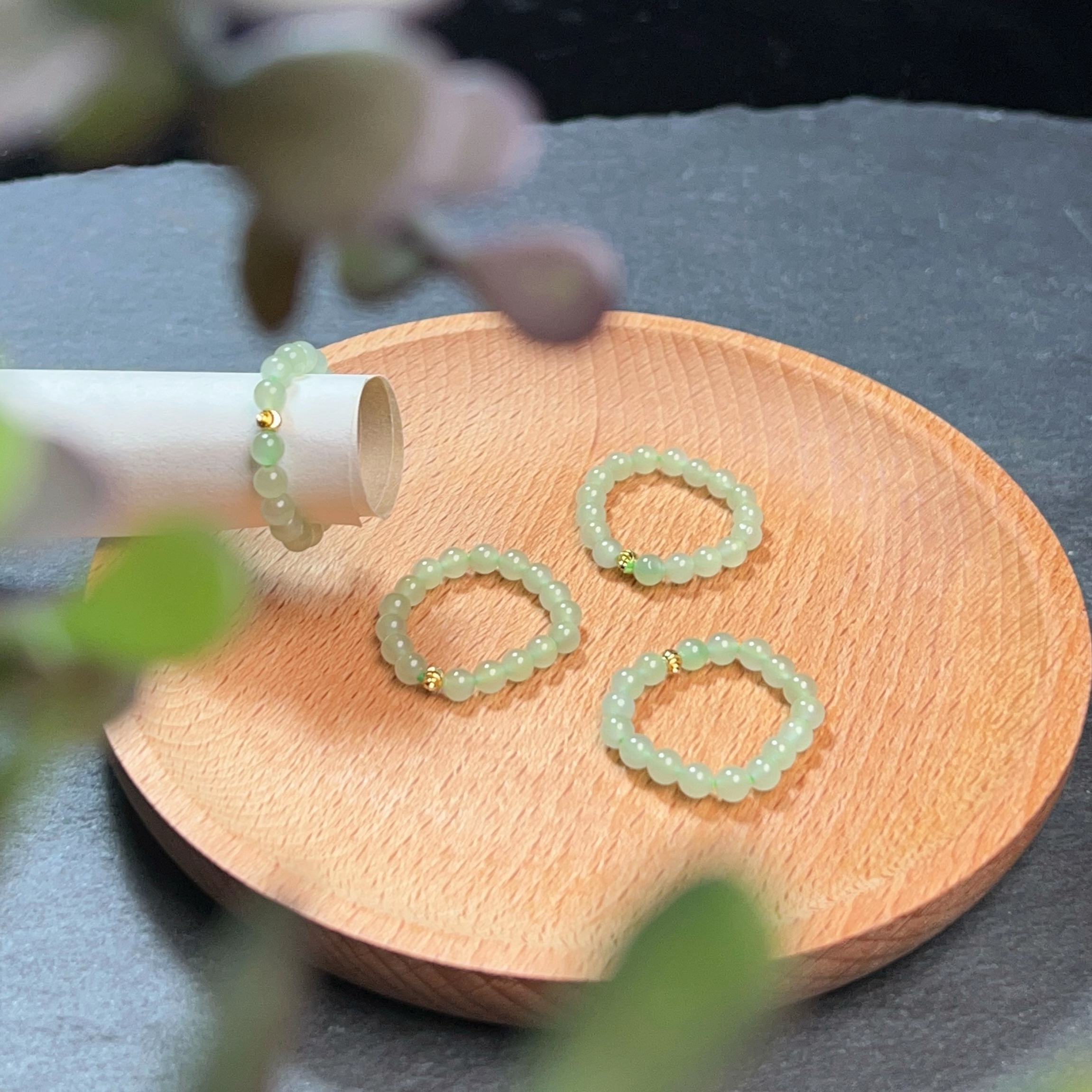 天然和田玉冰晴水戒圈 T（多样性发货）