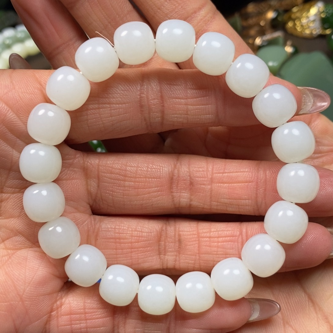 和田玉手串卡10未镶嵌