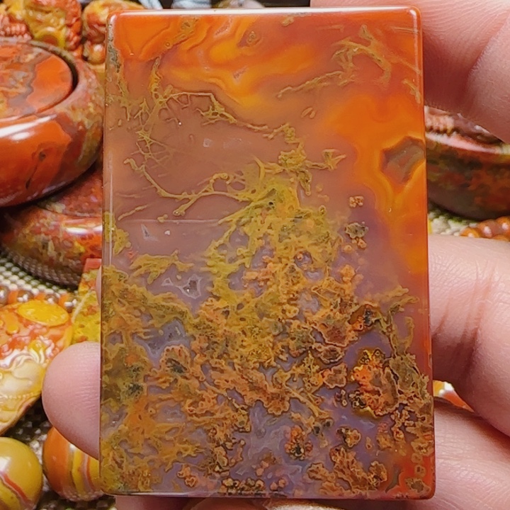 玛瑙/玉髓上古战国红平安无事牌未镶嵌