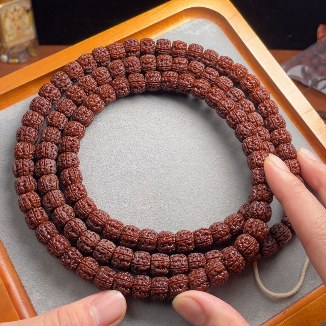 金刚菩提吊坠藏切盘龙108尺寸11.5