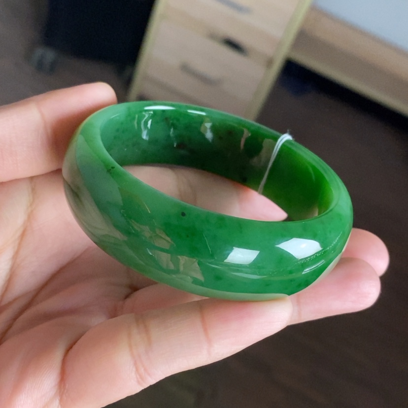 【闪购商品】未镶嵌手镯和田玉（碧玉）