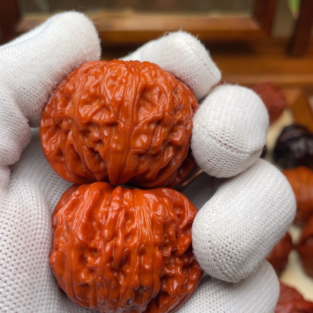 文玩核桃把件磨盘 43