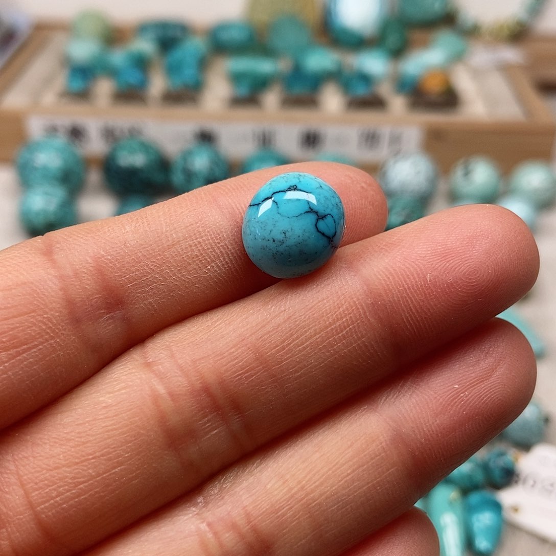 未镶嵌绿松石珠宝半成品