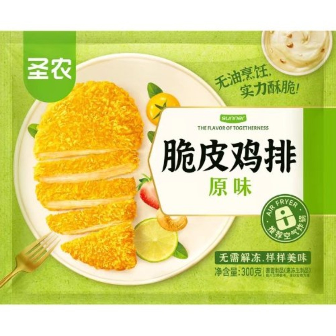 圣农原味脆皮鸡排300g