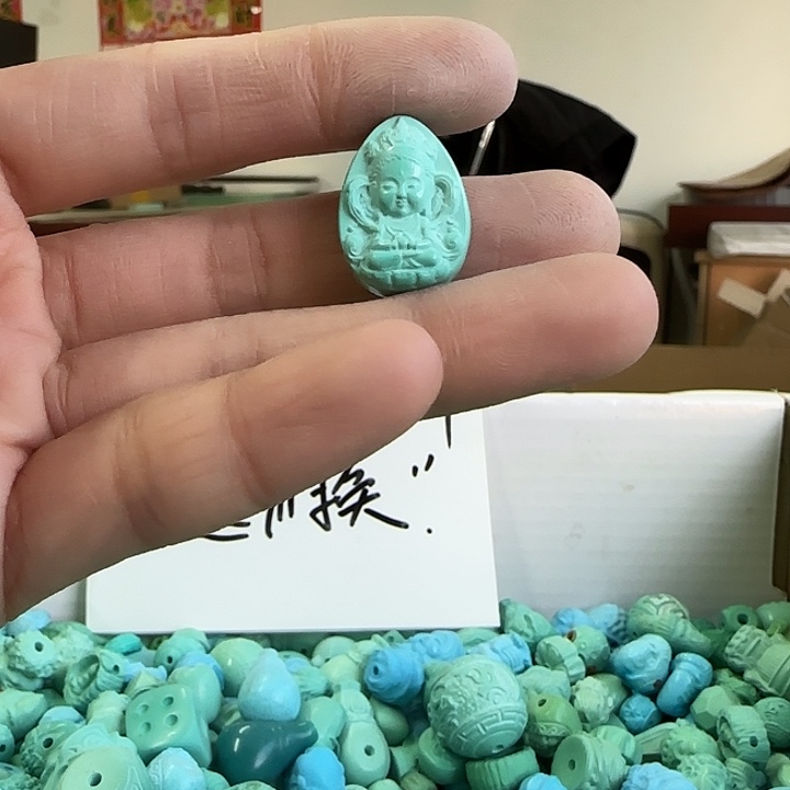 印石昌化石度母宝宝一个