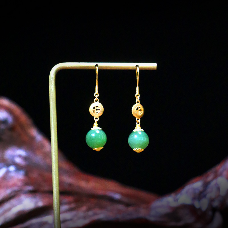 【安然】和田玉耳饰【6010D】