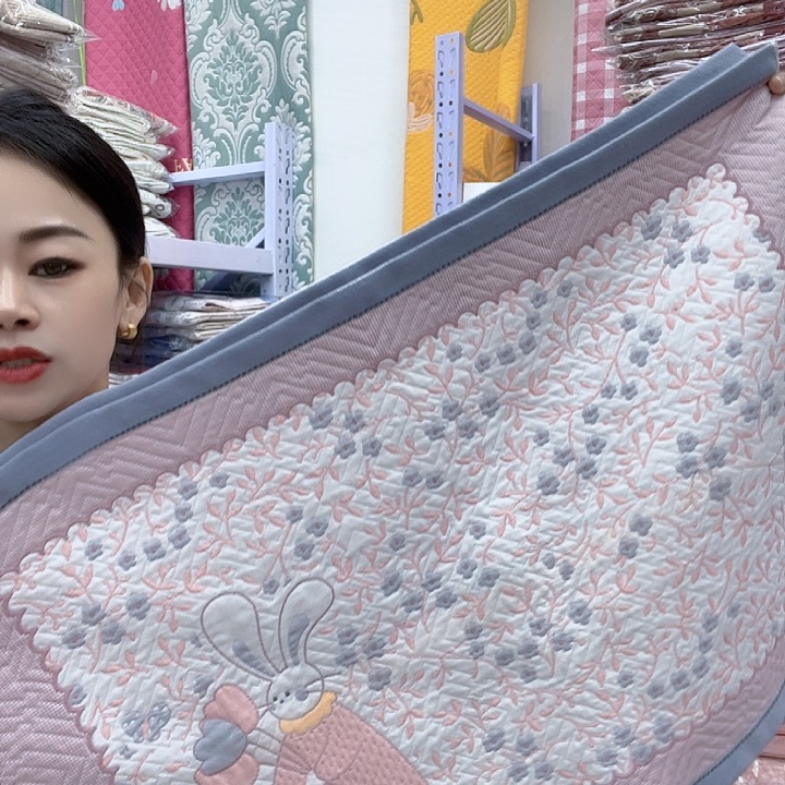 棉一灰色小花兔棉