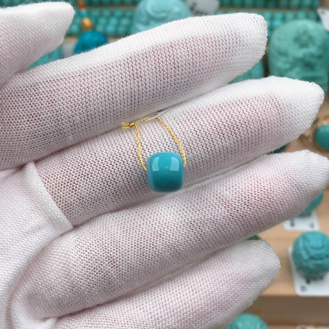 绿松石配饰未镶嵌8.8*8