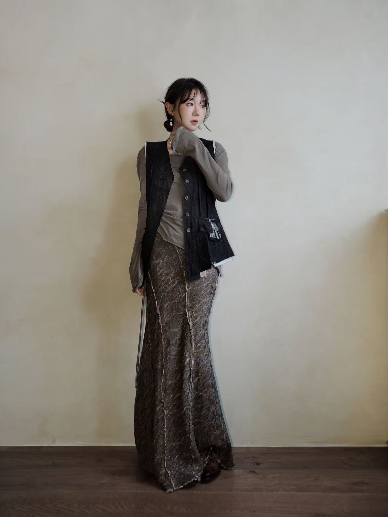 NatureDye 【美侖美奂】KS353505 植物染小众设计师马甲