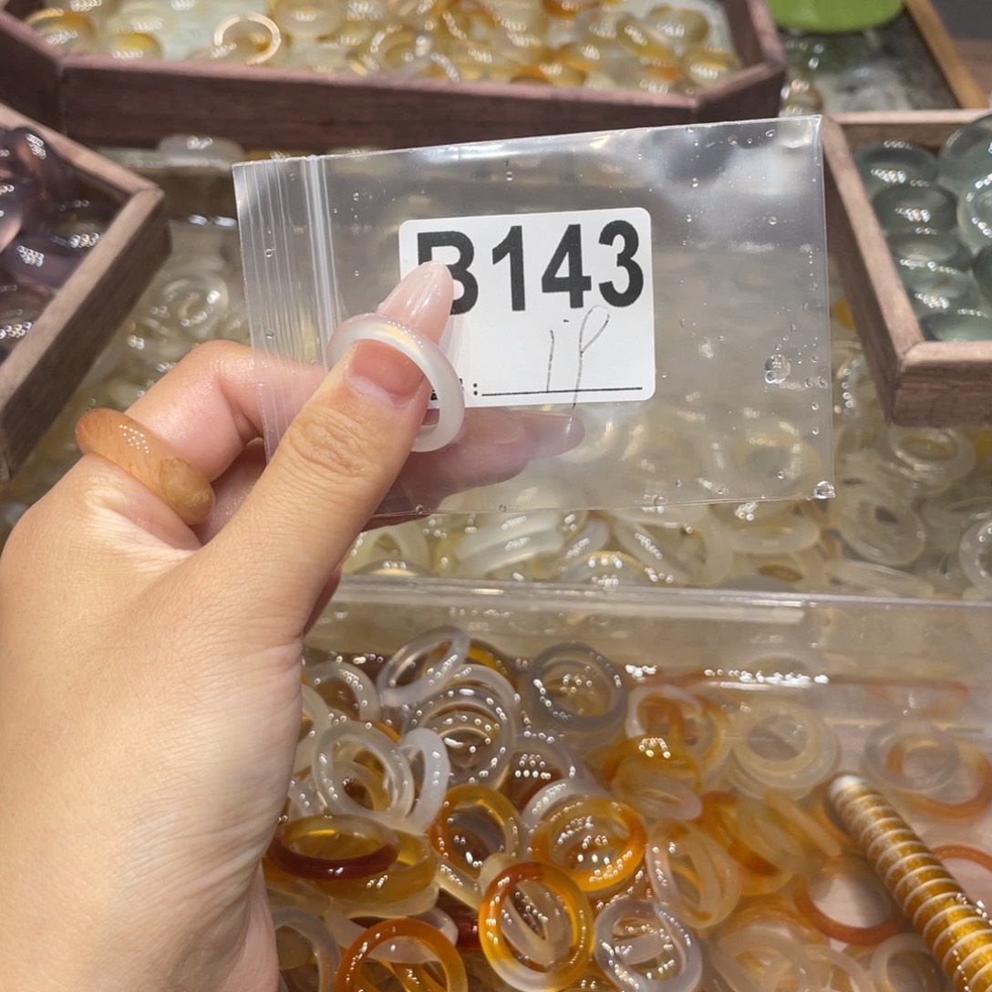 玛瑙/玉髓未镶嵌戒指143