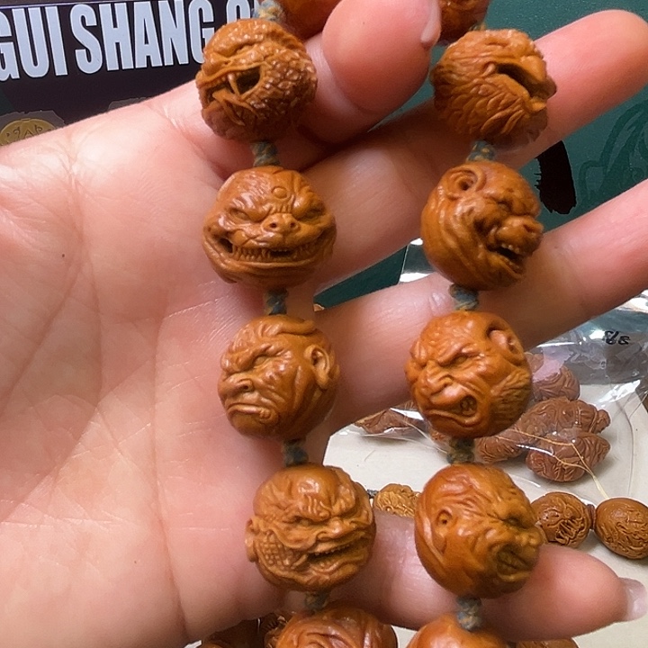 橄榄核手串/手链纯手工十二生肖孤品