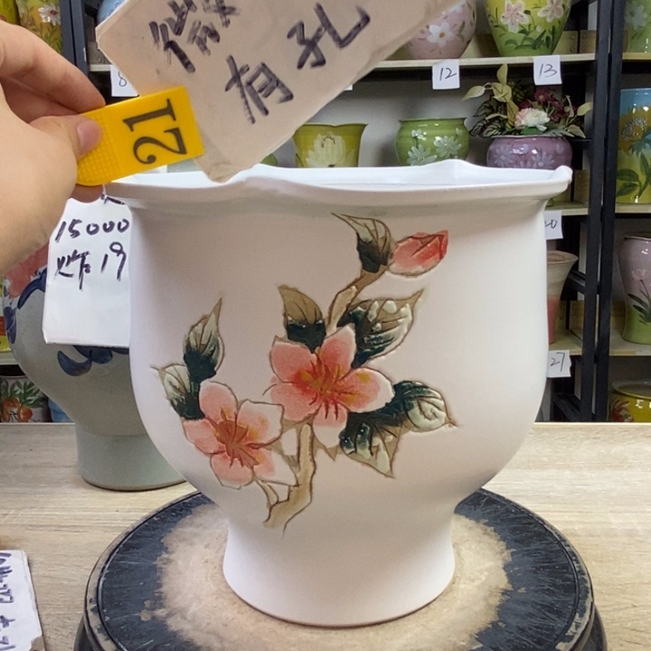 景德镇高温陶瓷花盆
