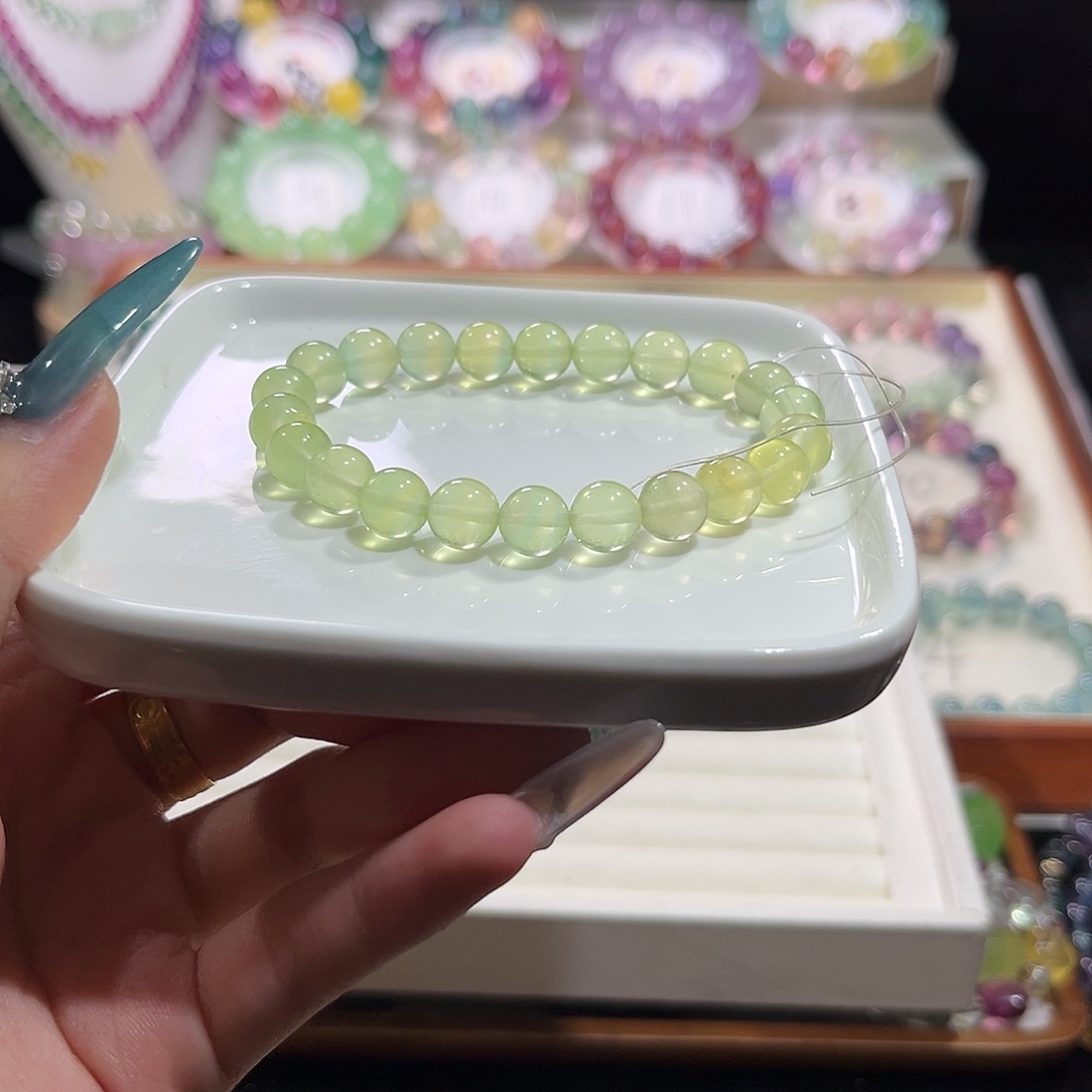 未镶嵌手链萤石哈密瓜