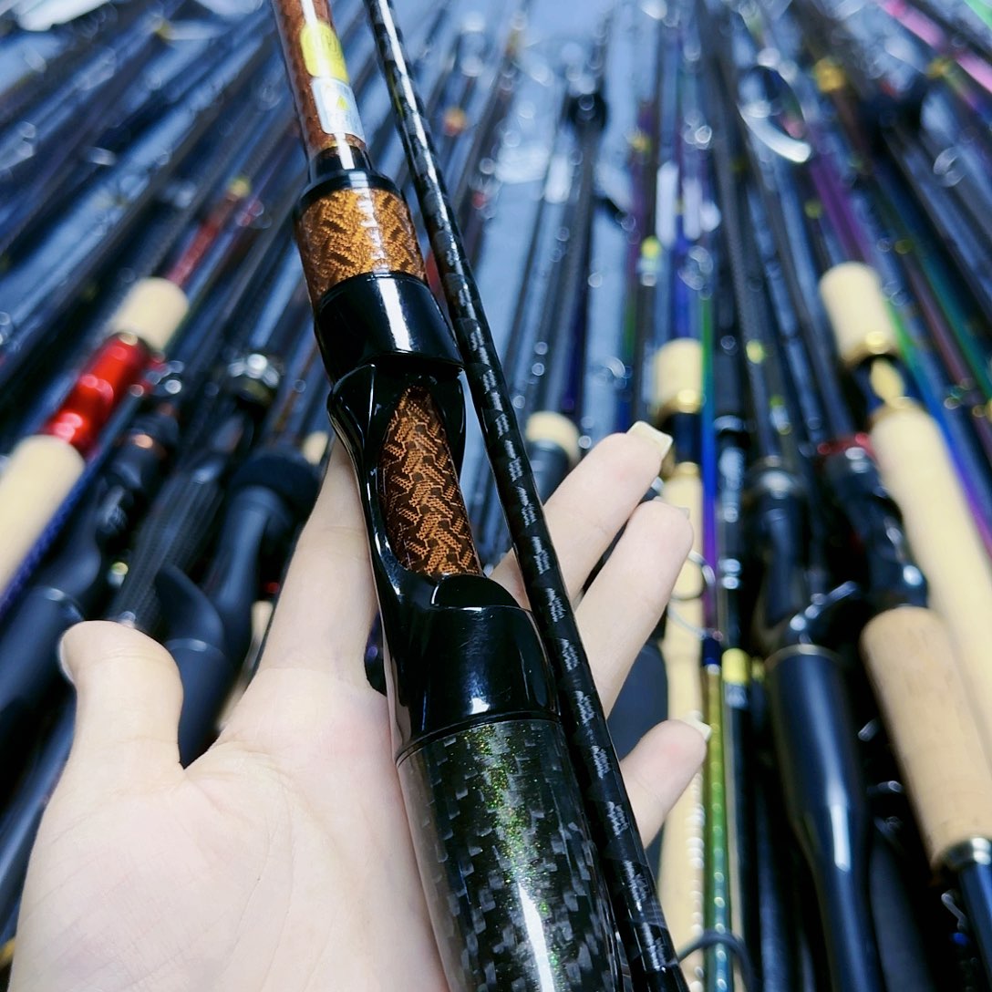 偶***然碳素3.8m路亚竿直柄杆链接