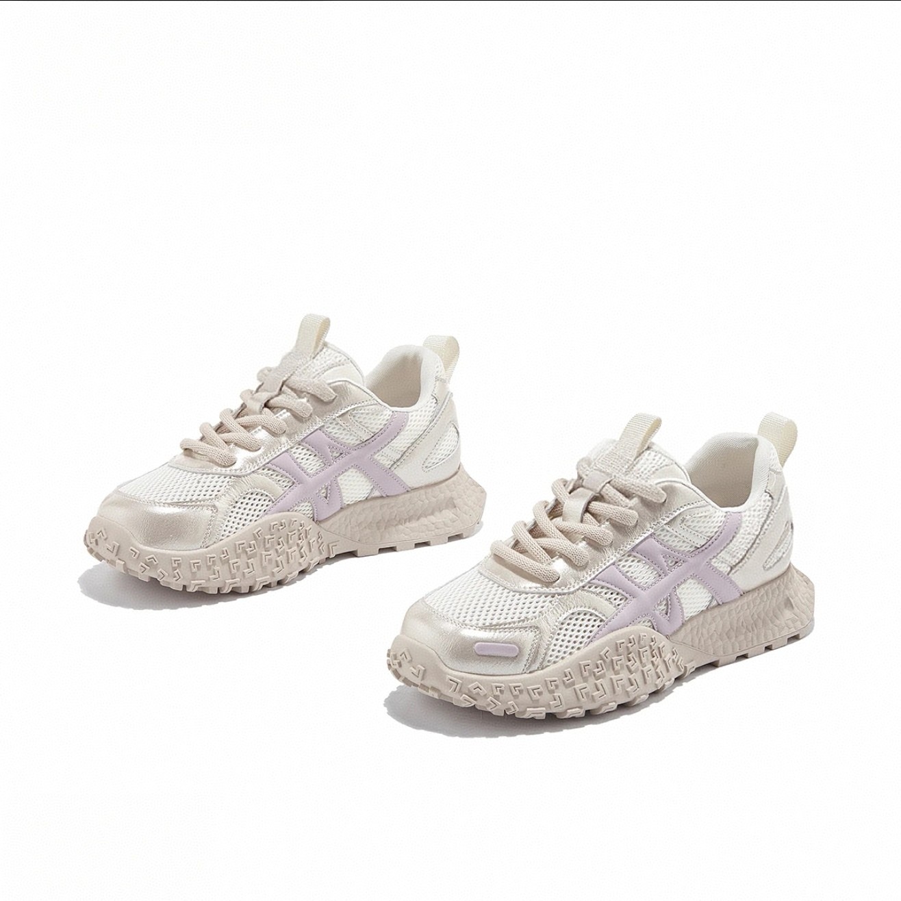 网面女鞋透气轻便阿甘鞋2025夏季时尚休闲舒适百搭网纱拼色德训鞋