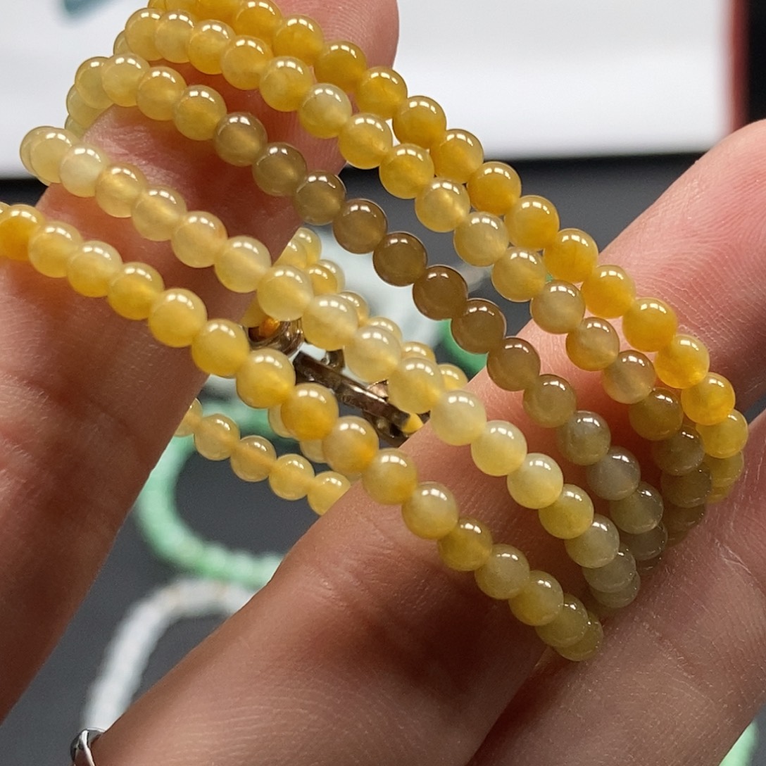 翡翠未镶嵌手串13478990