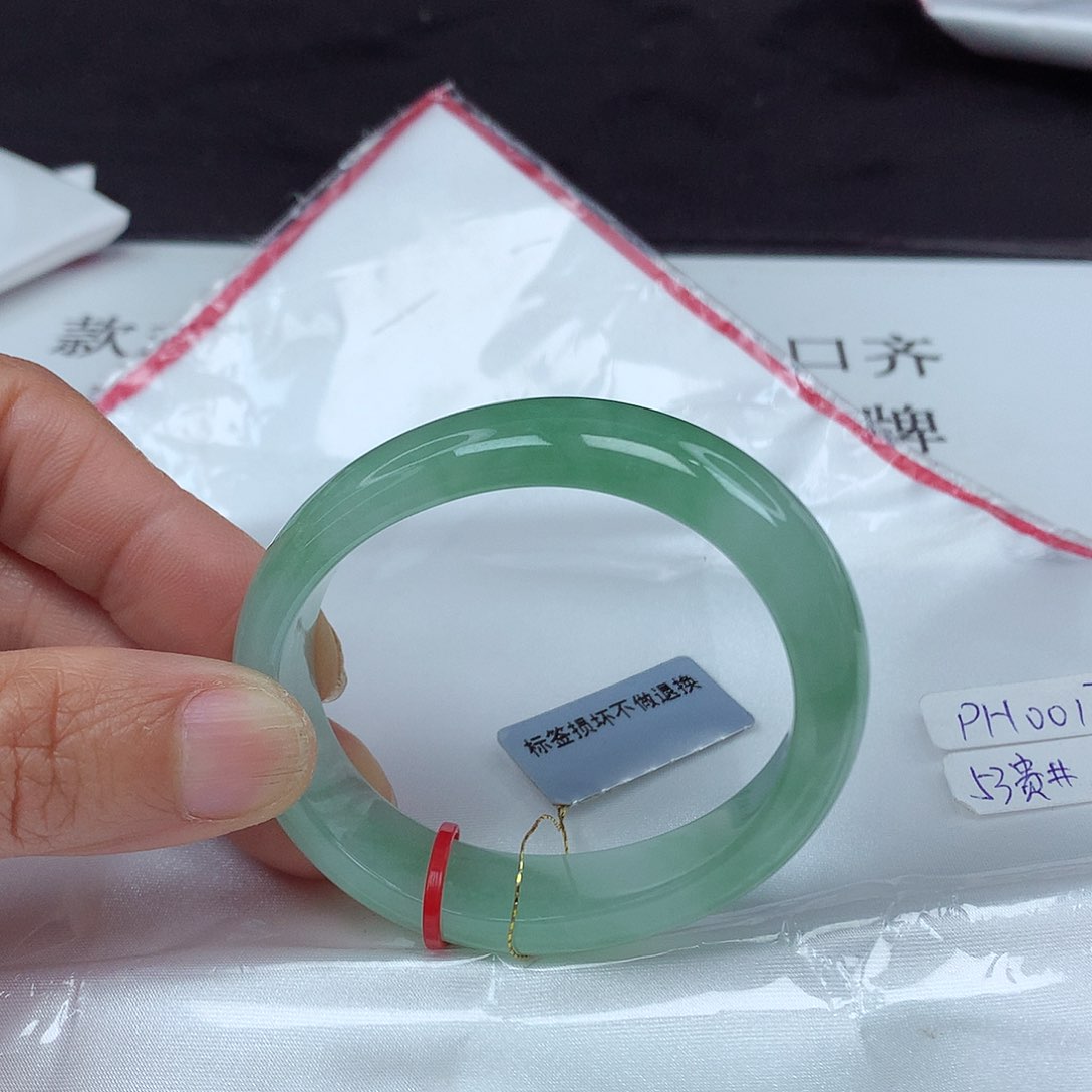 翡翠手镯未镶嵌53贵0017