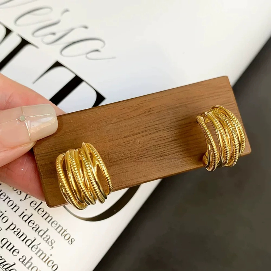 铜合金耳饰 时尚C形耳钉高级百搭时尚耳饰