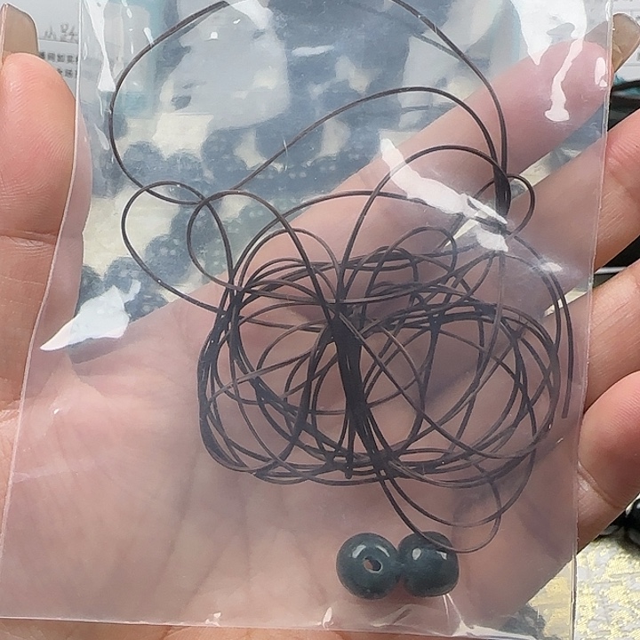 黑***猫未镶嵌手链和田玉