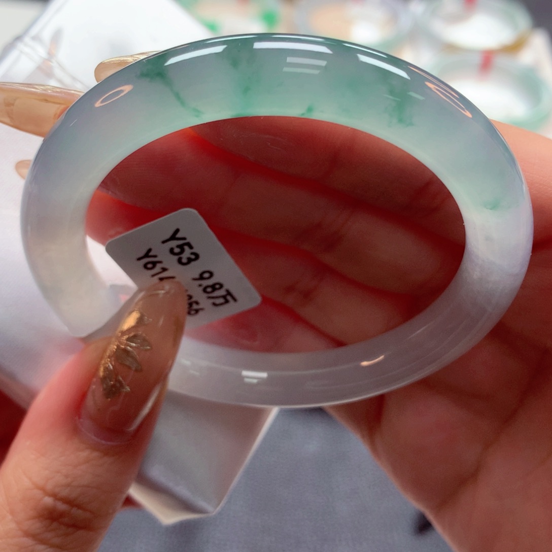 翡翠手镯（圆镯）未镶嵌22（34号）