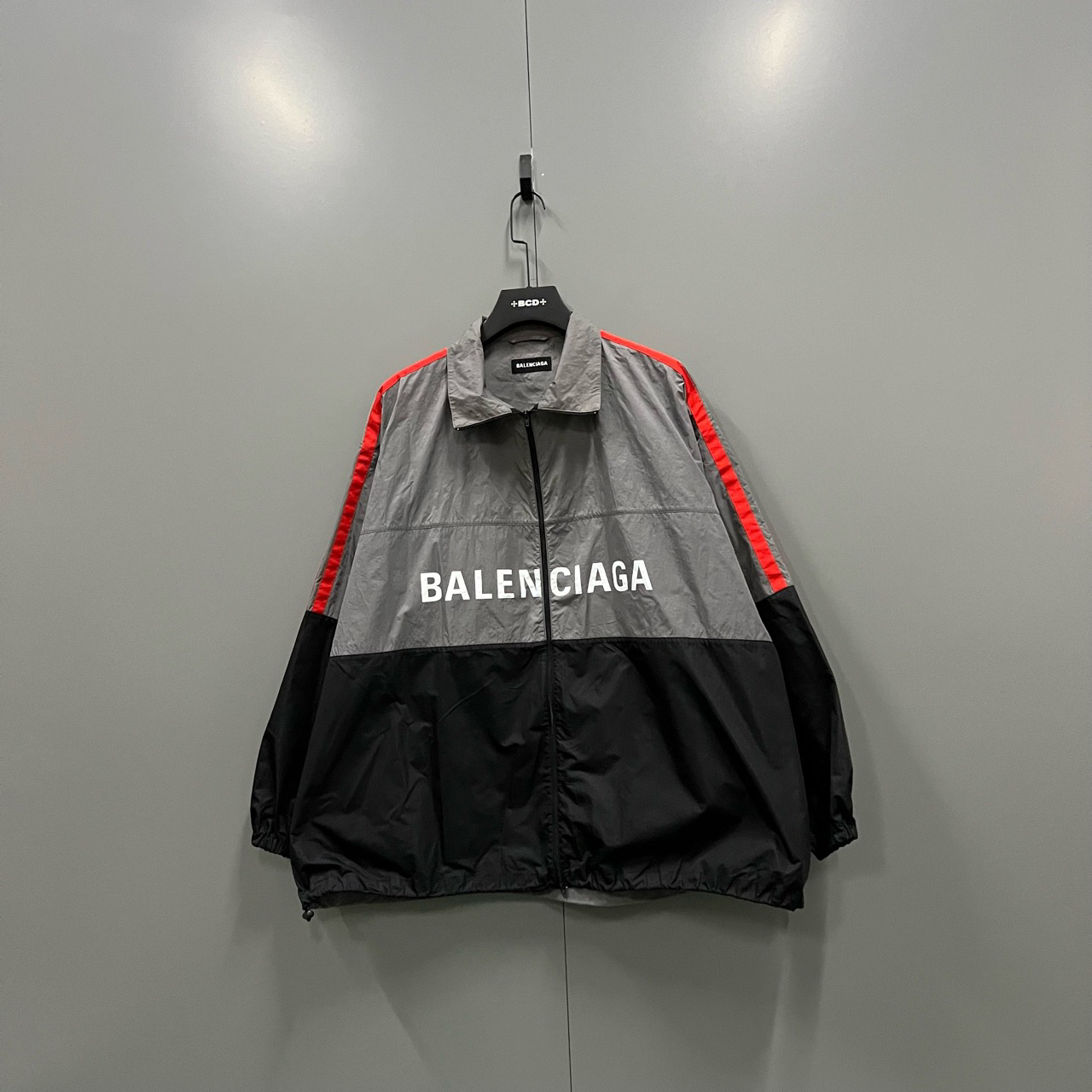 95新 Balenciaga/巴黎世家 （bb）拼色校服外套 46码/601726  