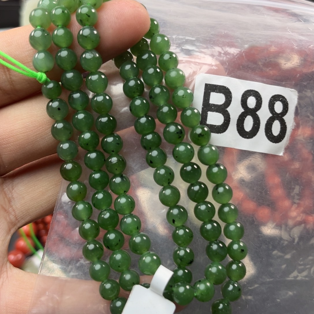 和田玉未镶嵌珠宝奇石6mm