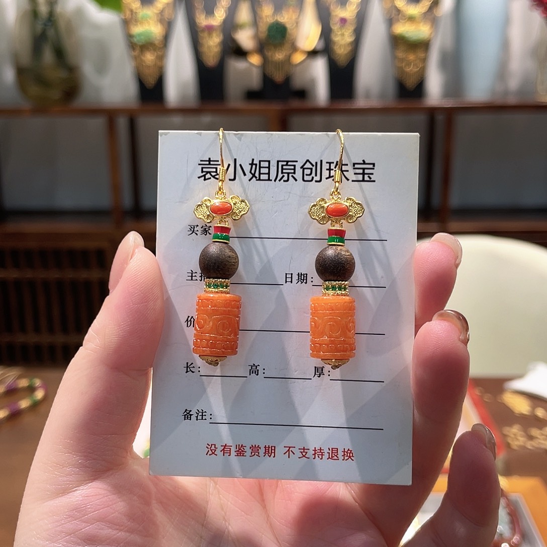 锦纶非金属耳坠耳饰