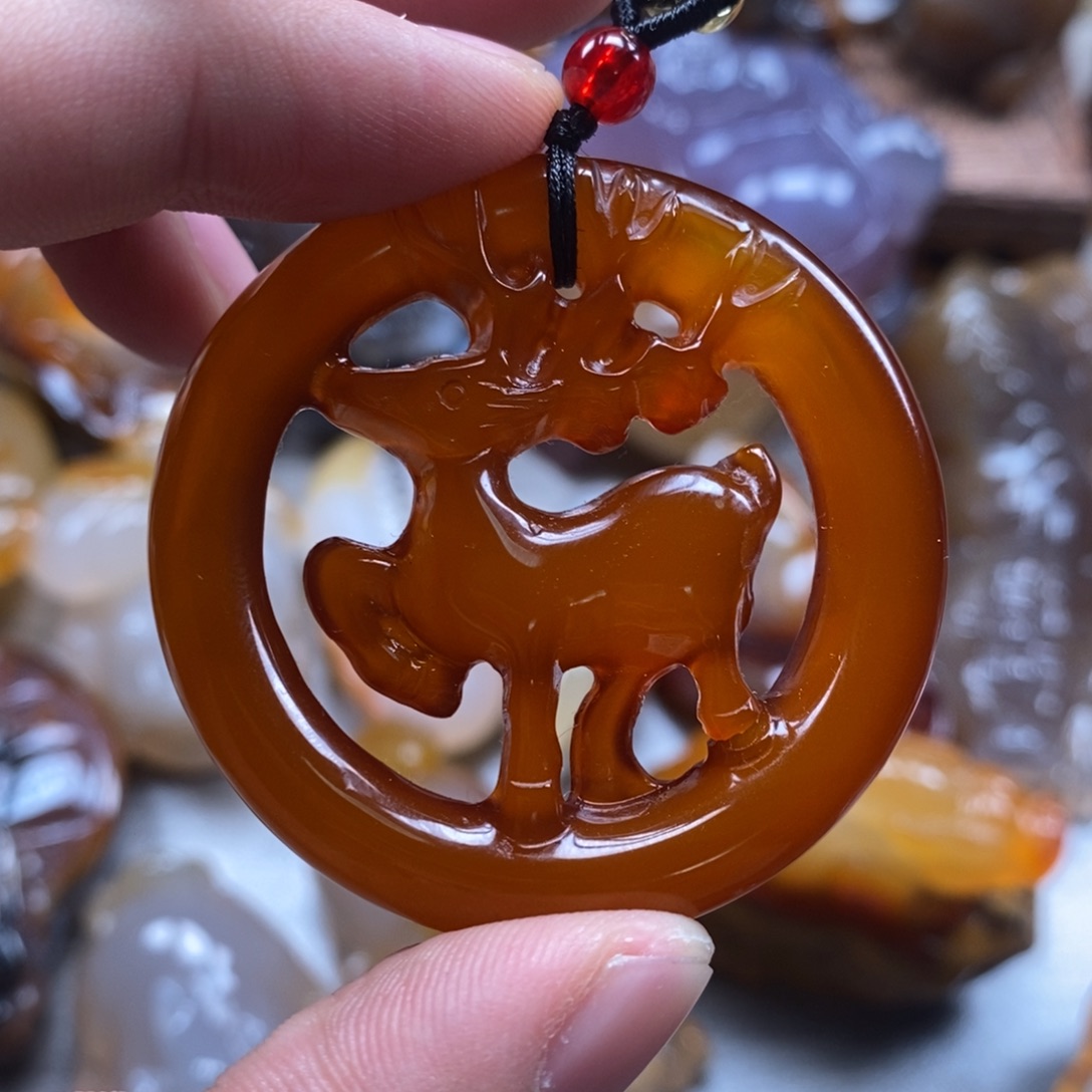 玛瑙/玉髓未镶嵌颈饰