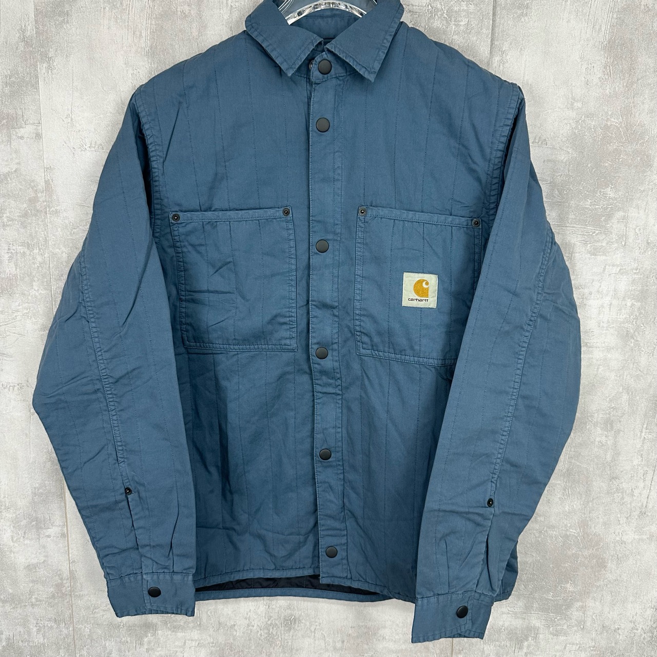 全新未使用 YSL/圣罗兰 （PM）卡哈特 深蓝色拉链棉服外套 Xs码 M码