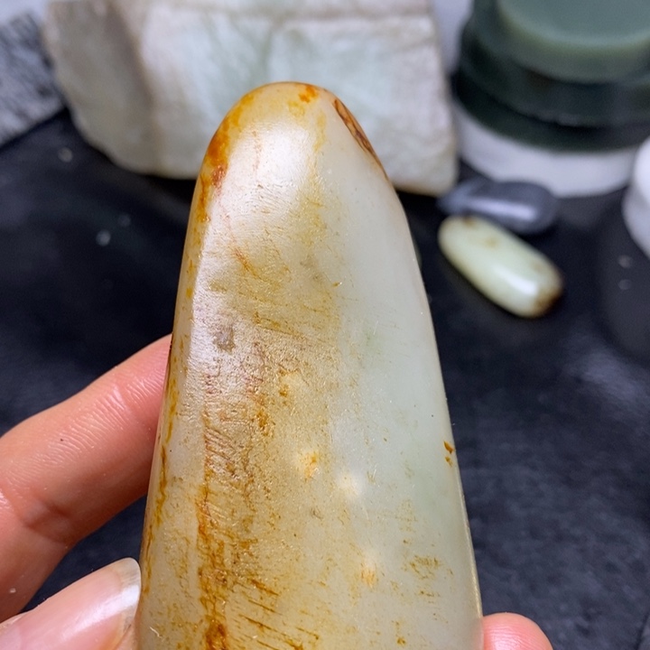 和田玉足铂镶嵌珠宝奇石