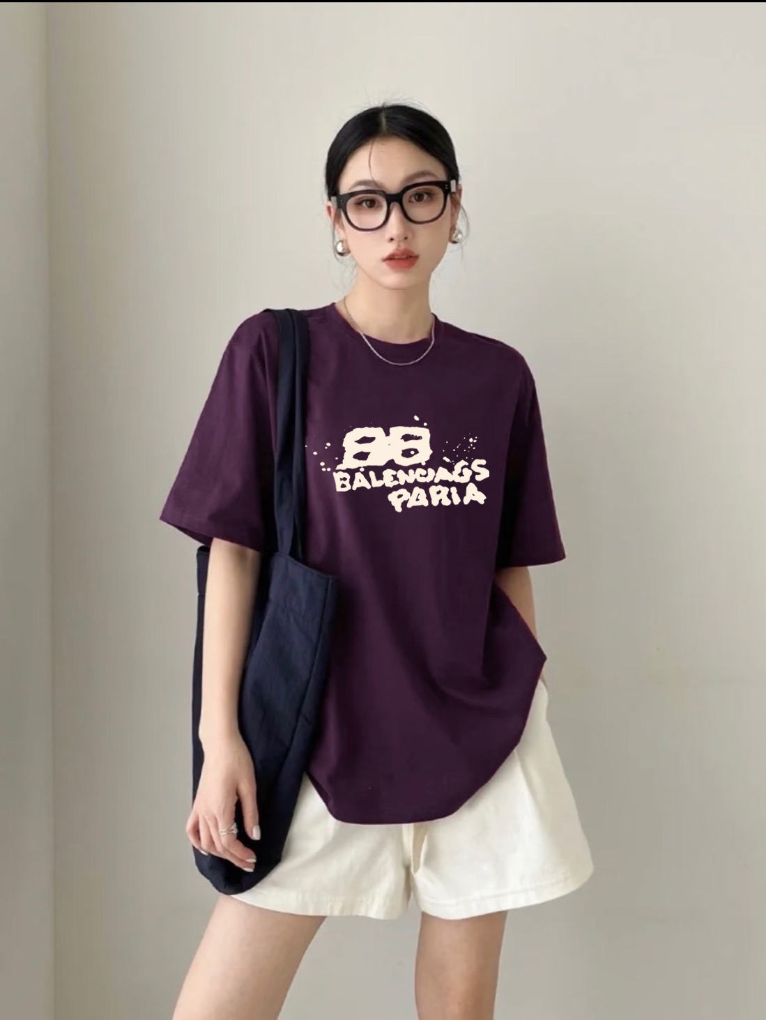 032纯棉高品质卡通印花男女同款宽松T恤