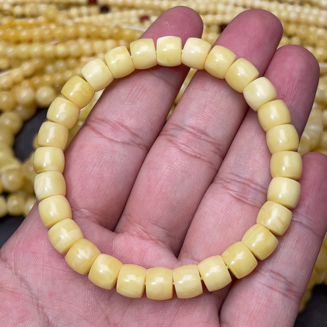 蜜蜡裸石未镶嵌蜜蜡手串8.3mm