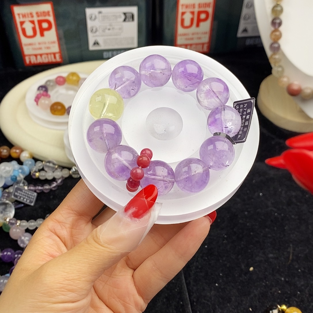 银S925镶嵌水晶手链