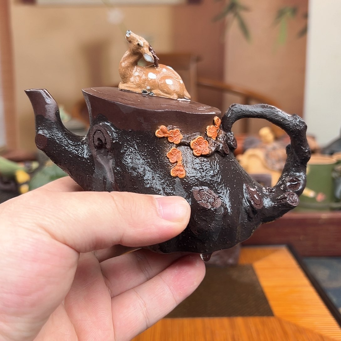 紫砂茶杯旋*yi lu lian 基金快快乐乐