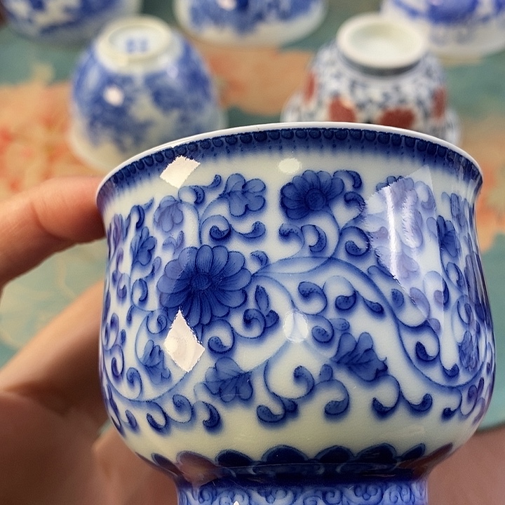 杯现代景德镇全手工全手绘茶具1688888微瑕