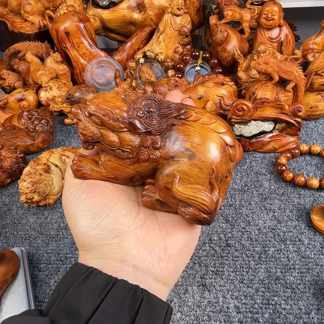 柏木太行崖柏黑油蚂蚁貔貅