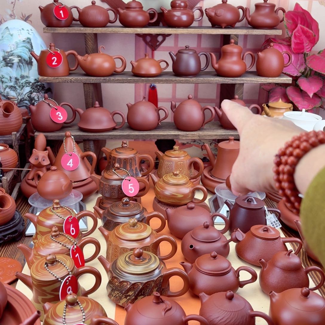 紫砂茶壶贵妃110 cc手拉