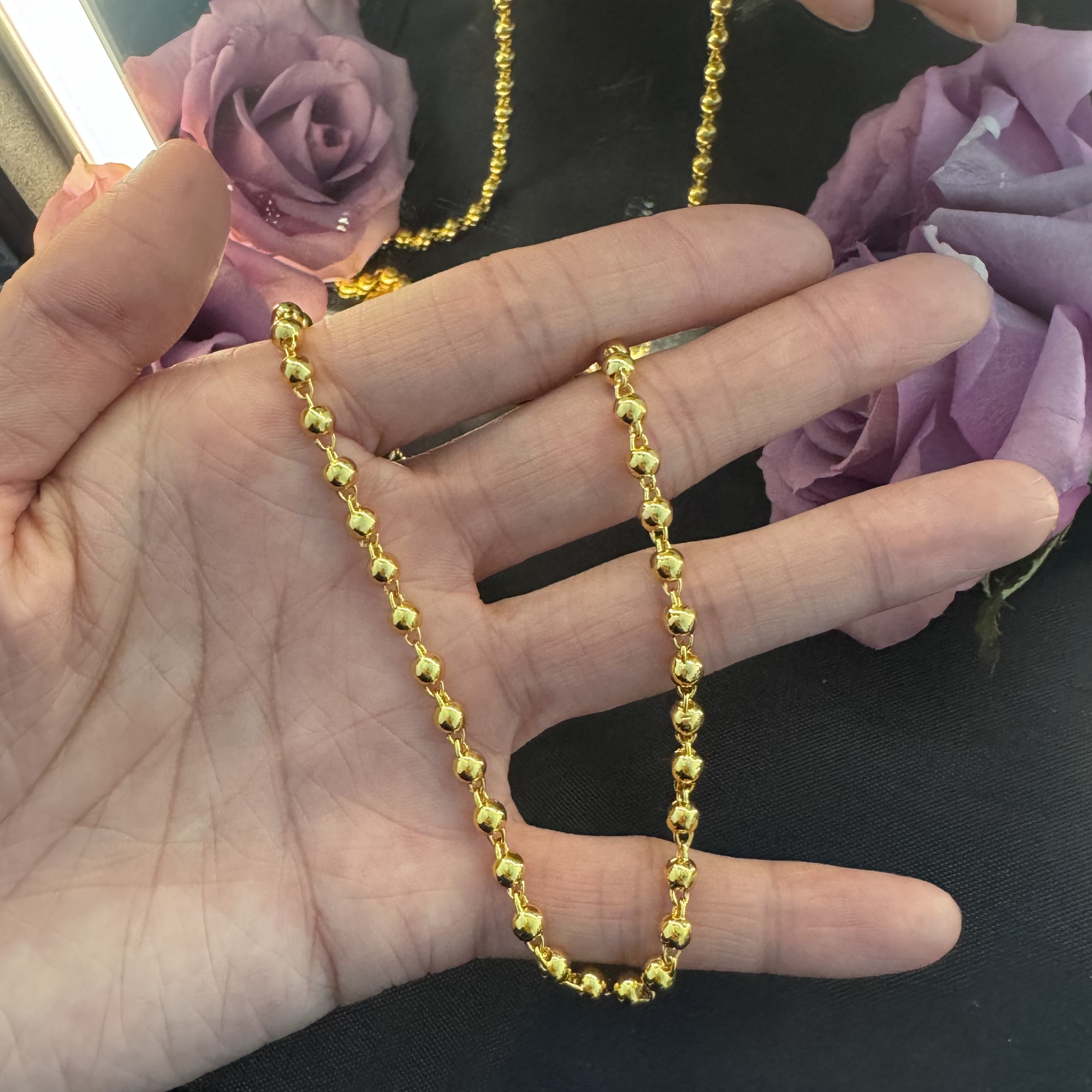 【 丁老头甄选】光面豆豆项链30101