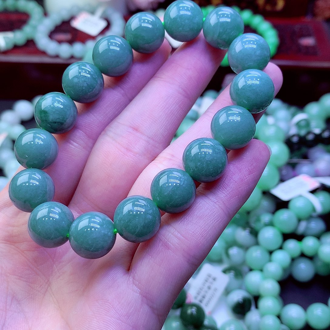 翡翠未镶嵌毛衣链