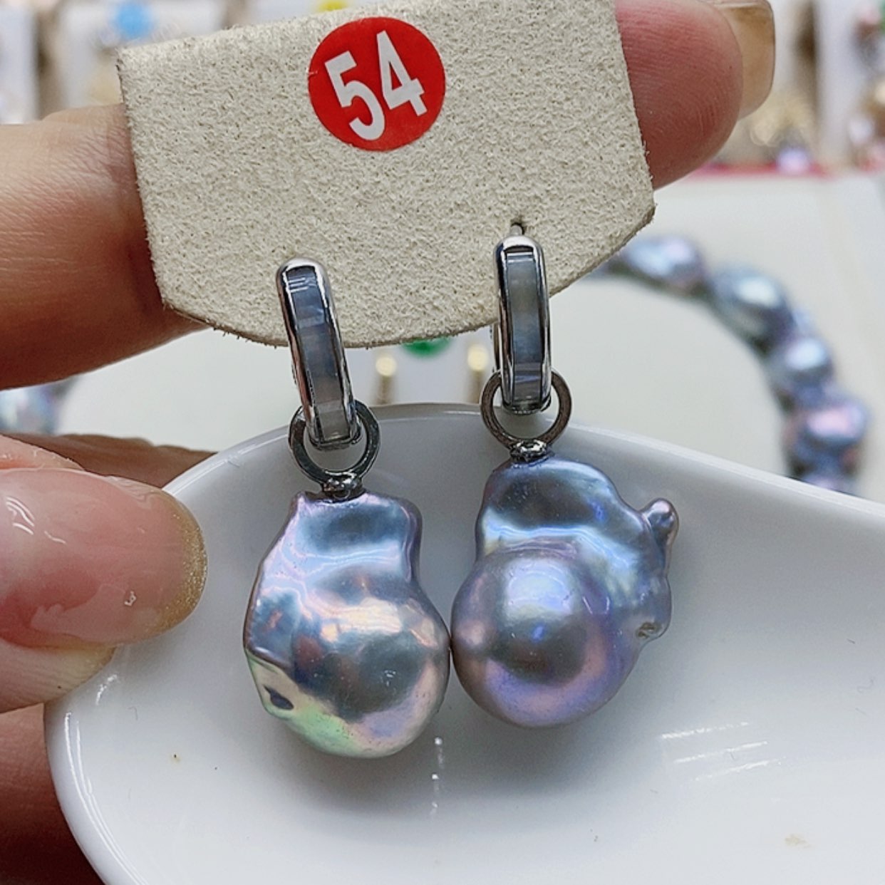 【闪购商品】淡水珍珠耳饰银S925镶嵌