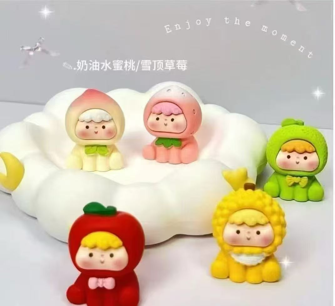 【九宫格】奶油二代水果崽崽树脂家居摆件饰品