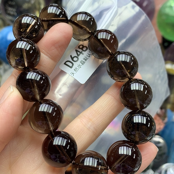 水晶天然水晶手串18mm未镶嵌葫*