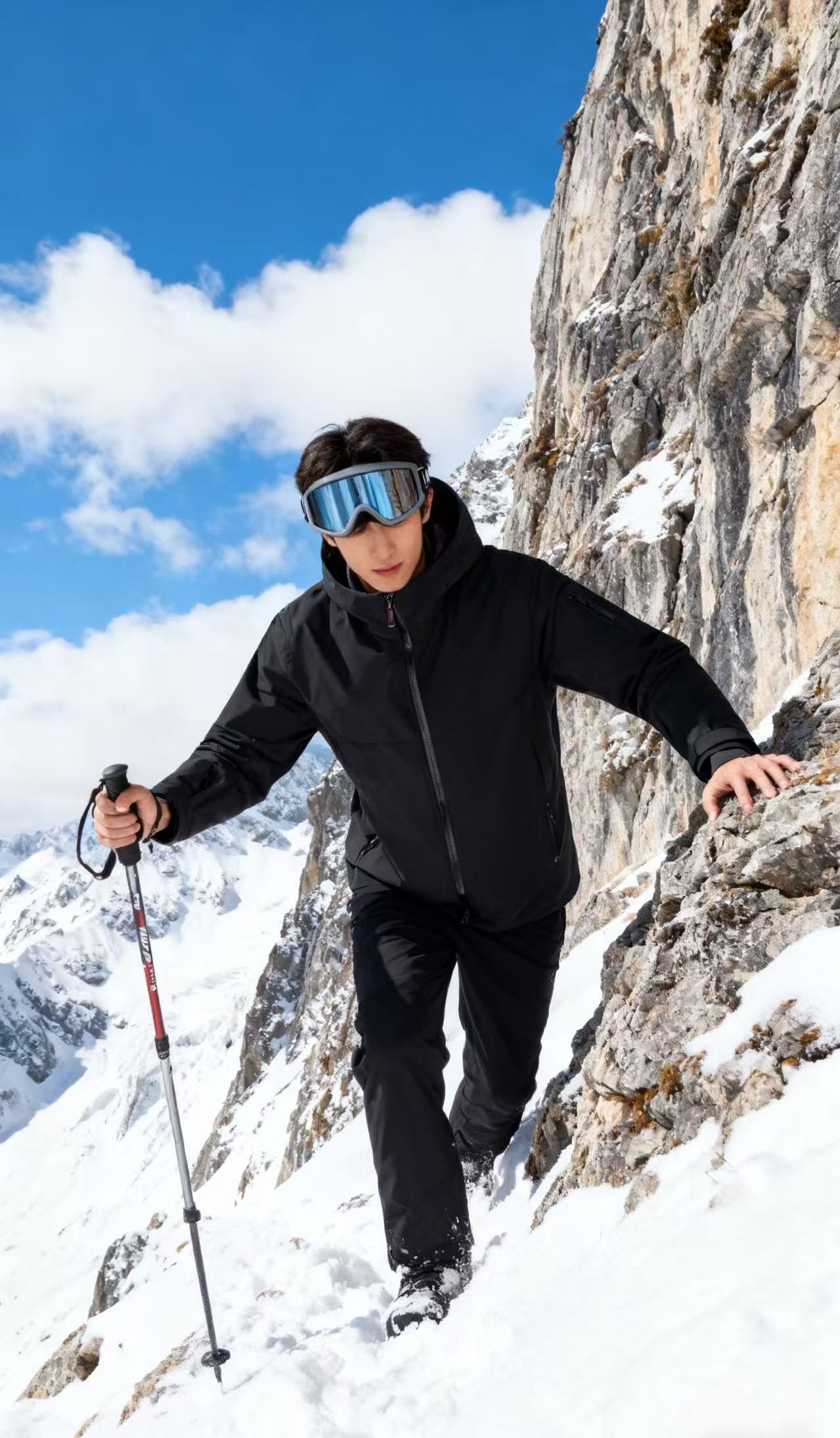 休闲时尚加厚连帽保暖鹅绒服323