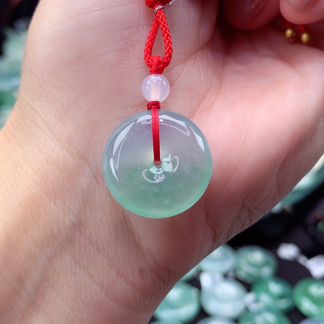 翡翠颈饰未镶嵌尺寸19.7/5.9