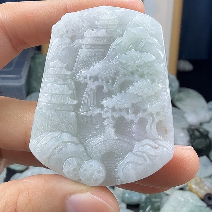 翡翠未镶嵌颈饰翡翠