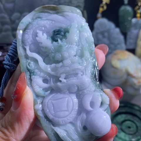 【闪购商品】颈饰未镶嵌翡翠龙牌